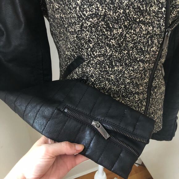 William Rast Faux Leather Speckled Moto Jacket - Picture 4 of 8